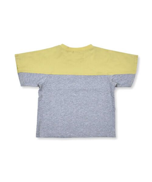 BeBe / べべ Tシャツ | バイカラー メッシュ ロゴ プリント Tシャツ（90〜150cm） | 詳細2