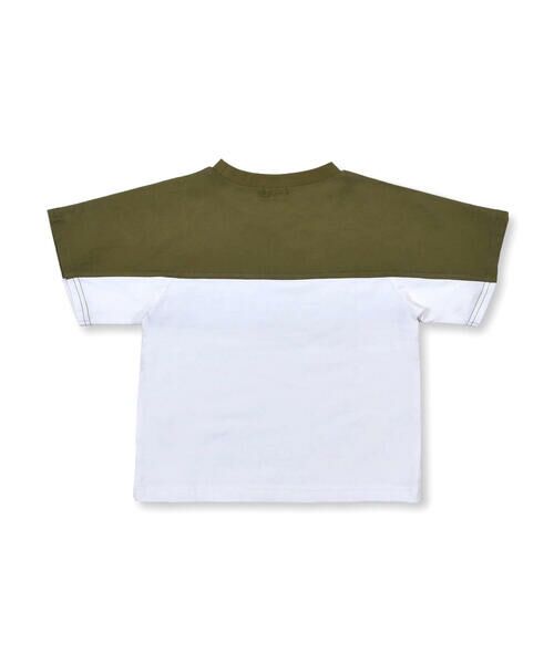 BeBe / べべ Tシャツ | バイカラー メッシュ ロゴ プリント Tシャツ（90〜150cm） | 詳細9
