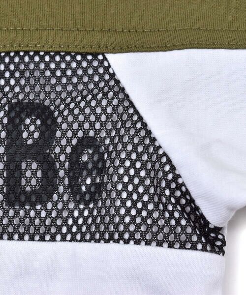 BeBe / べべ Tシャツ | バイカラー メッシュ ロゴ プリント Tシャツ（90〜150cm） | 詳細13