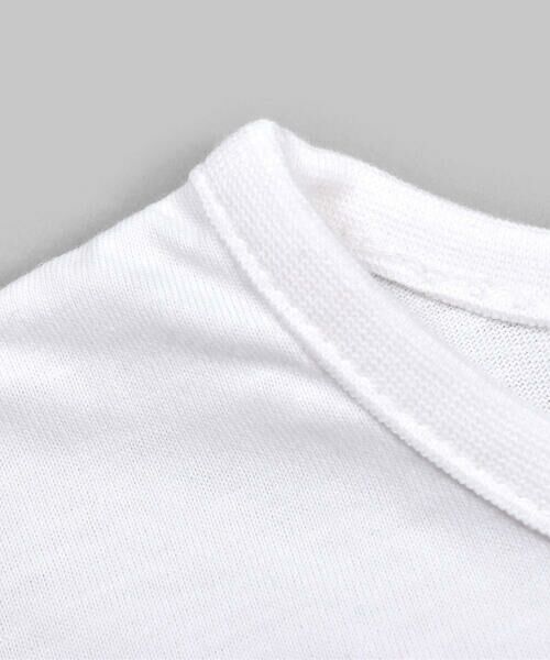 BeBe / べべ Tシャツ | 【 お揃い 】 天竺 花柄 フリル 切り替え ロゴ Tシャツ (90~150cm) | 詳細6