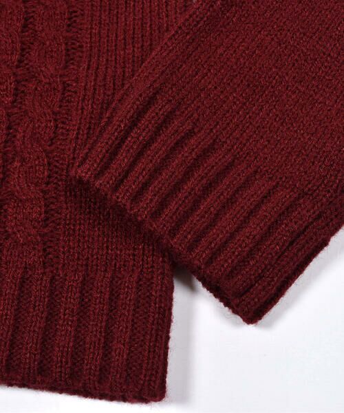 BeBe / べべ ニット・セーター | リボン 付き ケーブル 編み ニット (100~150cm) | 詳細7