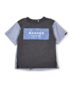 ストライプドッキングTシャツ(90~150cm)