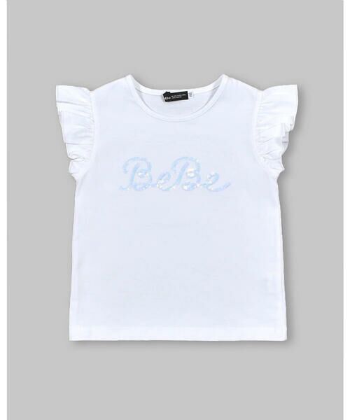 BeBe / べべ Tシャツ | スパンコールロゴプリント Tシャツ(100~150cm) | 詳細7