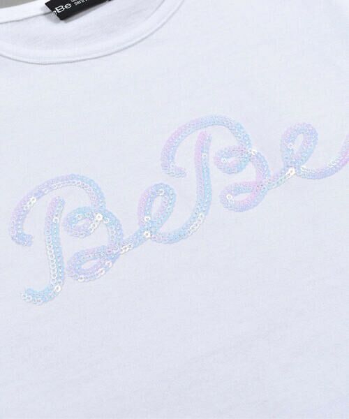 BeBe / べべ Tシャツ | スパンコールロゴプリント Tシャツ(100~150cm) | 詳細11