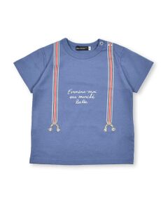 BeBe / べべ その他トップス | サスペンダープリントTシャツベビー(80~90cm)