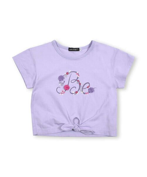 BeBe / べべ Tシャツ | フラワーロゴプリント裾結びTシャツ(90~150cm) | 詳細12
