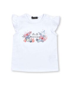 マリンプリントフリル袖Tシャツベビー(80~90cm)