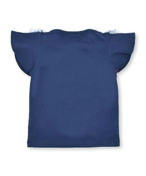 BeBe / べべ Tシャツ | 【お揃い】チェック肩リボンフレア袖Tシャツ(90~150cm) | 詳細2