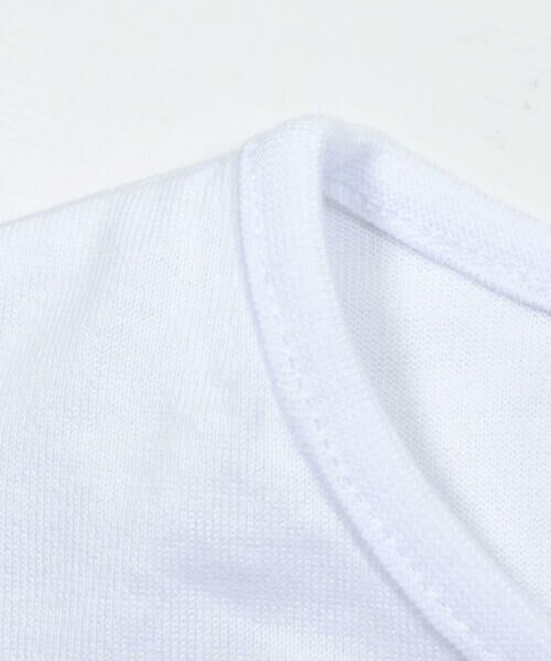 BeBe / べべ Tシャツ | トリコロールカラーライン入りロゴTシャツ(90~150cm) | 詳細6