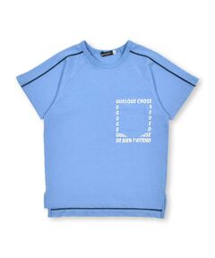 【接触冷感】胸ポケット付きラグランスリーブTシャツ(90~150cm)