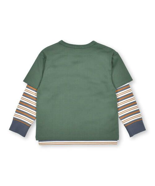 BeBe / べべ Tシャツ | キャンプロゴTシャツ×マルチボーダーTシャツセット(90~150cm) | 詳細12