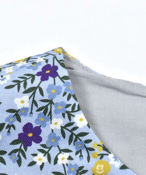 【新品　未使用】BeBe 90 フラワー 刺繍 透かし編み カーディガン　ブルー