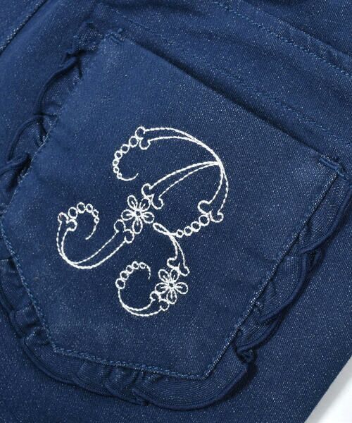 BeBe / べべ チノ・ワークパンツ | ジョグデニムポケット刺繍パンツ(90~150cm) | 詳細10