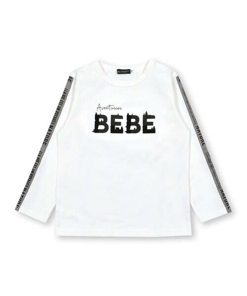 BeBe / べべ Tシャツ | フロッキープリントロゴTシャツ(80~150cm) | 詳細1