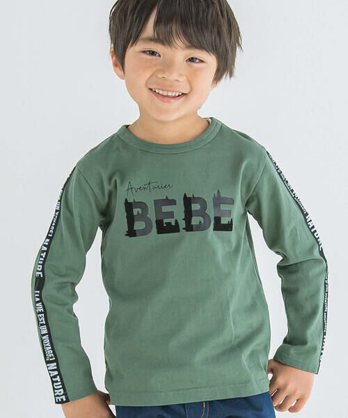 BeBe / べべ Tシャツ | フロッキープリントロゴTシャツ(80~150cm) | 詳細9