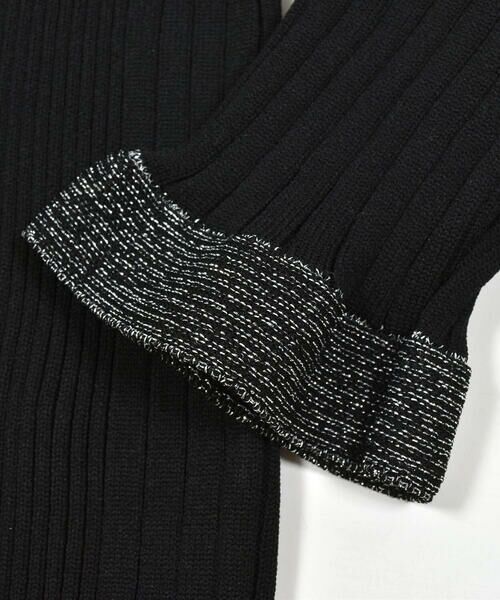 BeBe / べべ ニット・セーター | 袖フリルリブニットプルオーバー(100~150cm) | 詳細8