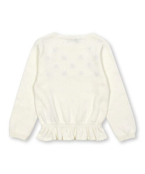 BeBe / べべ ニット・セーター | 花刺しゅう裾フリルセーター(100~150cm) | 詳細2