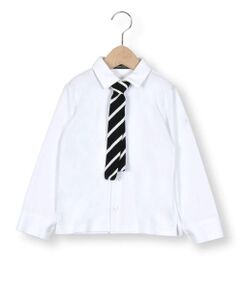 ニットタイ付きスムースシャツ(90~130cm)