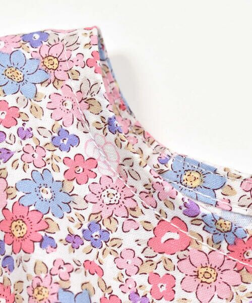 BeBe / べべ セットアップ | 花柄ワンピース+丸襟Tシャツセット(80~90cm) | 詳細3