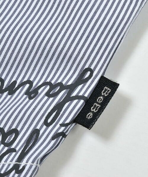 BeBe / べべ シャツ・ブラウス | ストライプロゴプリントクレリックシャツ(100~150cm) | 詳細10