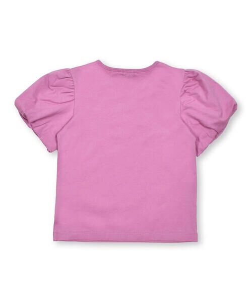 BeBe / べべ Tシャツ | バルーン袖オーガンジーフラワーTシャツ(90~150cm) | 詳細2