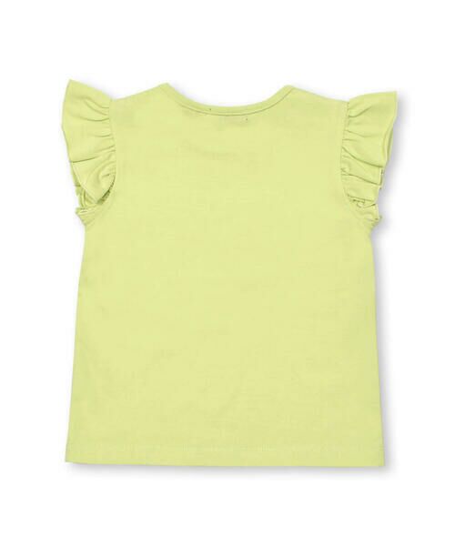 BeBe / べべ Tシャツ | オーロラスパンコールロゴフリル袖Tシャツ(100~150cm) | 詳細2