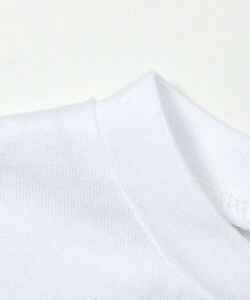 BeBe / べべ Tシャツ | 異素材切り替えペプラムロゴTシャツ(100~150cm) | 詳細4