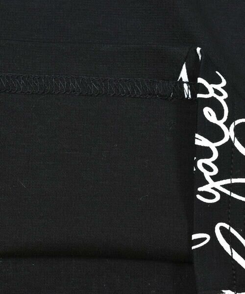 BeBe / べべ Tシャツ | 【お揃い】手書き風ロゴ総柄切り替えポンチTシャツ(80~150cm) | 詳細11