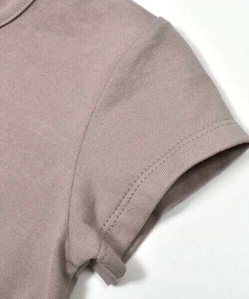 BeBe / べべ Tシャツ | 裾フリル天竺フラワーロゴTシャツ(100~150cm) | 詳細14