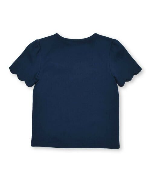 BeBe / べべ Tシャツ | スカラップ袖ロゴリボンスムースTシャツ(90~160cm) | 詳細10