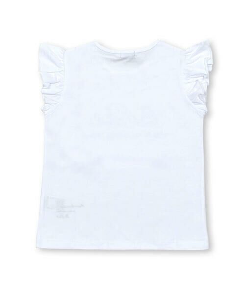 BeBe / べべ Tシャツ | シルバースパンコールロゴフリル袖Tシャツ(100~160cm) | 詳細5