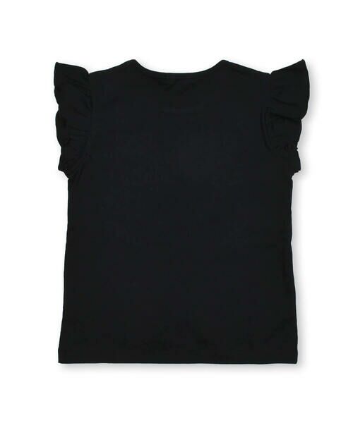 BeBe / べべ Tシャツ | シルバースパンコールロゴフリル袖Tシャツ(100~160cm) | 詳細12