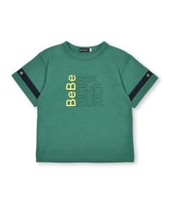エンボス加工ロゴ天竺BIG半袖Tシャツ(90~160cm)
