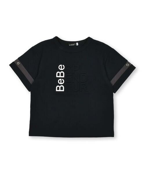 BeBe / べべ Tシャツ | エンボス加工ロゴ天竺BIG半袖Tシャツ(90~160cm) | 詳細3