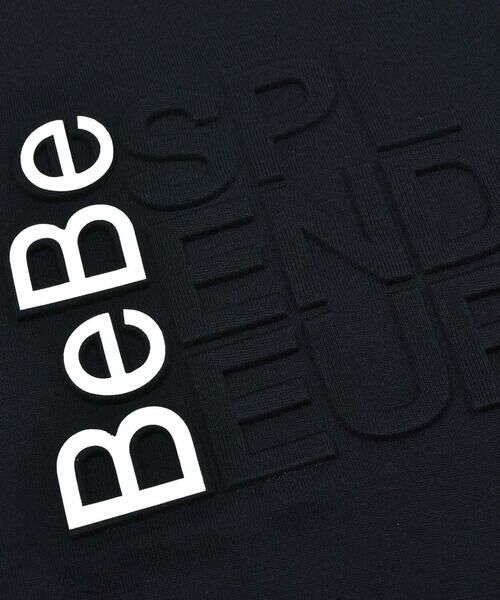 BeBe / べべ Tシャツ | エンボス加工ロゴ天竺BIG半袖Tシャツ(90~160cm) | 詳細8