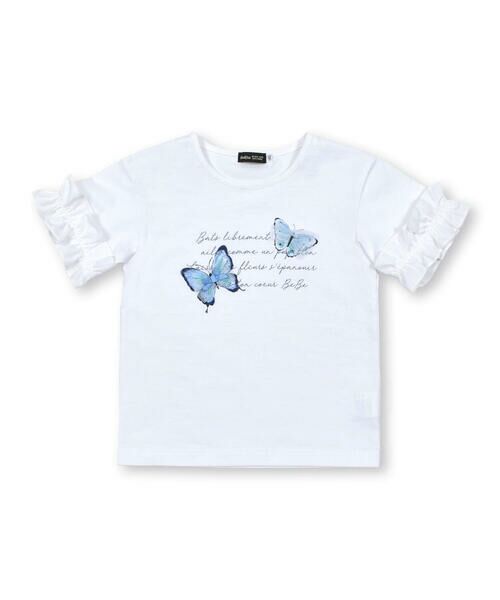 BeBe / べべ Tシャツ | 水彩風ちょうちょプリント半袖Tシャツ(90~150cm) | 詳細4
