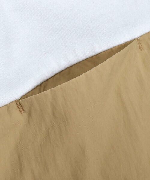 BeBe / べべ Tシャツ | タフタ切り替え発砲プリントマーブルロゴ半袖Tシャツ(90~150cm) | 詳細8