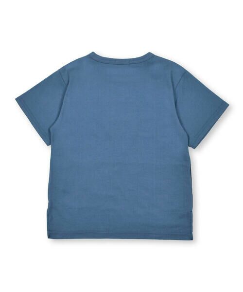 BeBe / べべ Tシャツ | タフタ切り替え発砲プリントマーブルロゴ半袖Tシャツ(90~150cm) | 詳細15