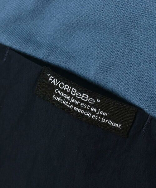 BeBe / べべ Tシャツ | タフタ切り替え発砲プリントマーブルロゴ半袖Tシャツ(90~150cm) | 詳細19