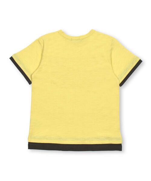 BeBe / べべ Tシャツ | スラブ天竺リーフプリントレイヤード風半袖Tシャツ(90~150cm) | 詳細5