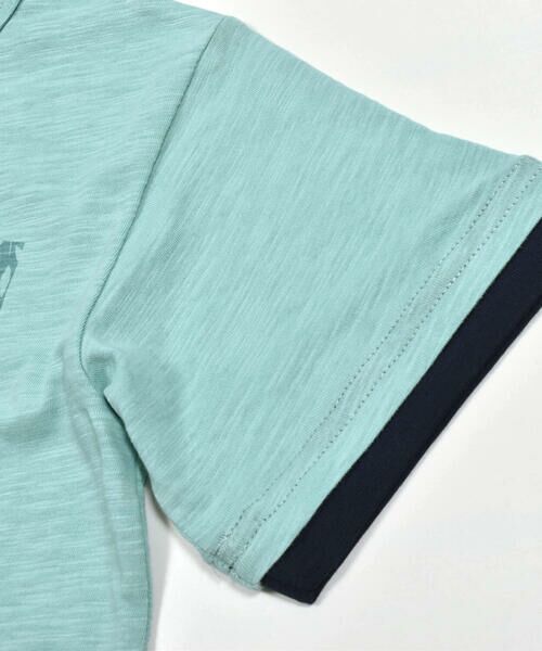 BeBe / べべ Tシャツ | スラブ天竺リーフプリントレイヤード風半袖Tシャツ(90~150cm) | 詳細17