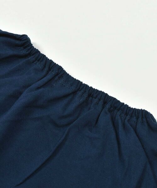 BeBe / べべ Tシャツ | スカラップ切り替えバイカラー半袖天竺Tシャツ(90~150cm) | 詳細11