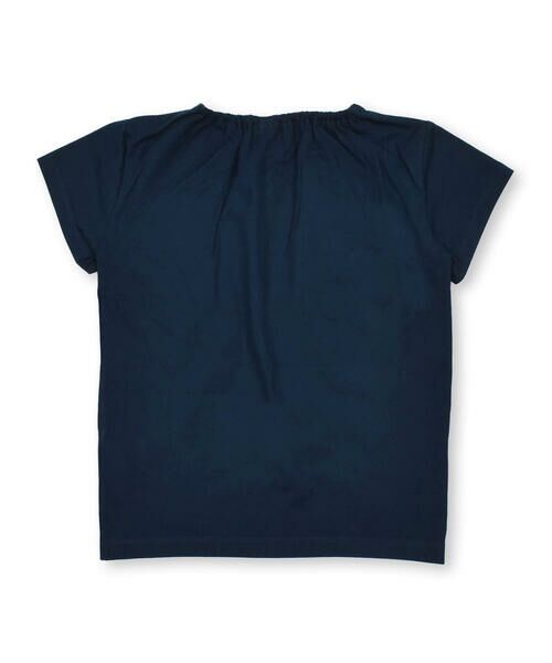 BeBe / べべ Tシャツ | スカラップ切り替えバイカラー半袖天竺Tシャツ(90~150cm) | 詳細5