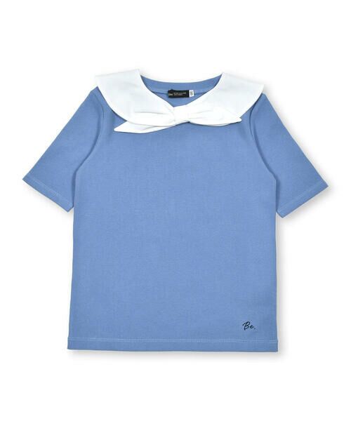 BeBe / べべ Tシャツ | セーラー付け襟テレコ半袖Tシャツ(90~160cm) | 詳細5