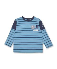 【JALコラボ】ステッカー風ワッペンボーダー長袖Tシャツ(90~130cm)