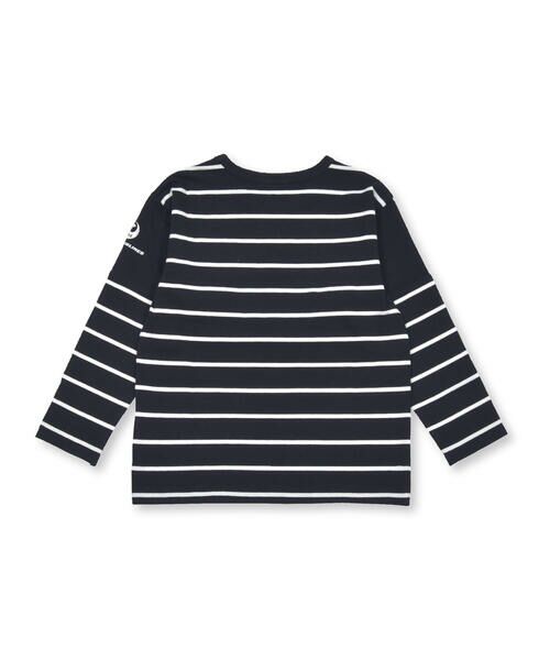 BeBe / べべ Tシャツ | 【JALコラボ】ステッカー風ワッペンボーダー長袖Tシャツ(90~130cm) | 詳細10