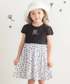 ★極美品★BEBE/べべ＊ローズブーケプリント＊ワンピース＊120㎝＊入学式 BeBe / べべ （キッズ） ワンピース | ファッション通販