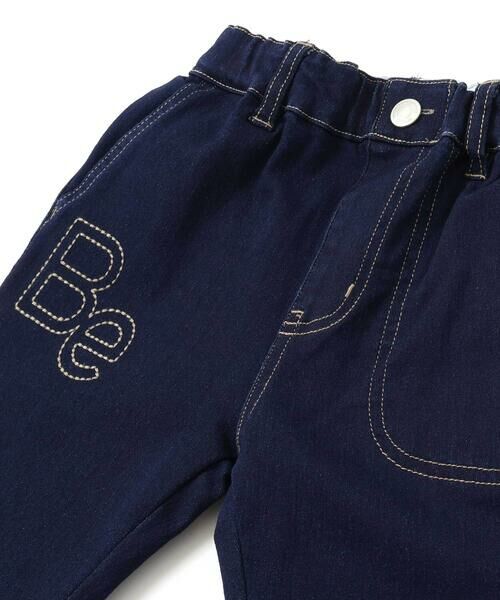 BeBe / べべ デニムパンツ | ジョグデニムステッチロゴロングパンツ(90~160cm) | 詳細5