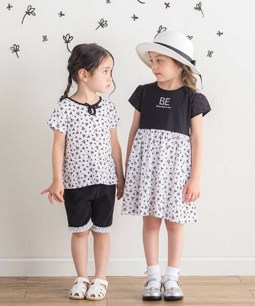 BeBe / べべ ショート・ハーフ・半端丈パンツ | ミラノリブ裾レースハーフパンツ(90~140cm) | 詳細10