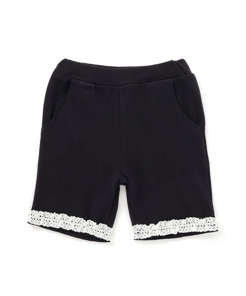 BeBe / べべ ショート・ハーフ・半端丈パンツ | ミラノリブ裾レースハーフパンツ(90~140cm) | 詳細11